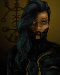 Está publicación es especial ya que fue una de mis primeras ilustraciones a  nivel profesional, si, hace mucho tiempo, unos 5 años atrás  aproximadamente. , Guerrera cibernética con alma humana, mirada ...