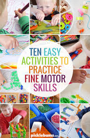 It's super easy to whip up, and your. Ten Easy Activities To Practice Fine Motor Skills Picklebums