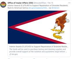Https Www Doi Gov Sites Doi Gov Files Doi Blog Repatriation To American Samoa Pdf