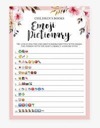 Provide the guests something to write with as well. Emoji Pictionary Printable For Girl Baby Shower By Printable Emoji Baby Shower Game Transparent Png 819x1024 Free Download On Nicepng