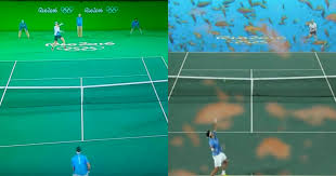 Follow all the action from the rio 2016 olympic tennis event with the official itf account. Olympic Tennis Court Is A Giant Green Screen Internet Reacts As Expected Petapixel