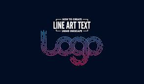 Line Art Text Made With Inkscape Art Logo Line Art Text Art