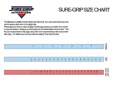 sure grip boot sizing chart