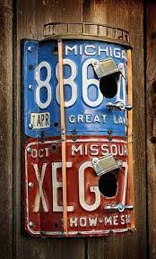 License plate crafts old license plates license plate art license plate ideas chevron headboard game room bar old wooden boxes metal garden art diy craft projects. 200 License This Uses For An Old Plate Ideas Old License Plates License Plate Art License Plate