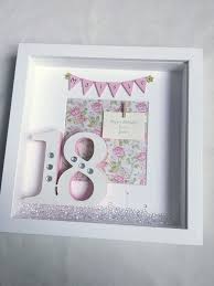 Birthday Box Frame 18th 21st 30th 40th 50th 60th By Inspirewordart Box Frame Art Birthday Box Birthday Frames