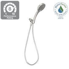 Moen Iso 6 Spray Handheld Shower In Spot Resist Brushed Nickel 26056srn The Home Depot Hand Held Shower Moen Brushed Nickel