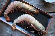 Jumbo cooked king prawns u10 per 500g. 59 90