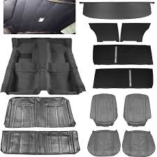 1966 Chevy Ii Nova Interior Kit Super Sport Ss Bucket Seat Hardtop Black