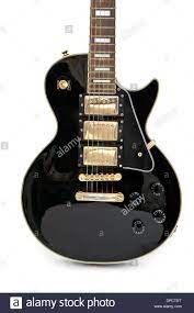 Vintage Epiphone Les Paul Black Beauty 3 Gibson Electric Guitar Stock Photo Alamy