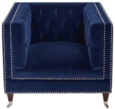 After moving to my brand new house, i had an old leisure chair with a couch, a few days later, when i was looking online for a nice chair to replace it, and then i fall over the. Miller Navy Tufted Velvet Chair