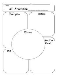 All About Any Animal Graphic Organizer Graphic Organizers Animal Classification Animal Graphic
