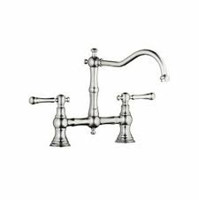 Bridge kitchen faucets are the design of a great idea to get some supplies replicate into your kitchen decor. Grohe 20128en0 Bridgeford 2 Handle Bridge Kitchen Faucet Brushed Nickel Finish For Sale Online
