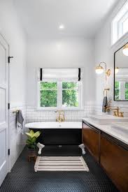 Black And White Farmhouse Bathroom Ideas Black And White Modern Farmhouse Bathroom Ideas Modern Bathroom Design Bathroom Interior Modern Farmhouse Bathroom
