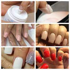 Nail Dipping With This System You Can Achieve Beautiful Acrylic Overlays On Natural Nails Or Tips And You Can A Nails Acrylic French Manicure Acrylic Overlay