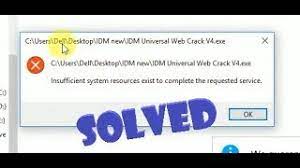 Insufficient System Resources Exist To Complete The Requested Service Tricks Solution Youtube