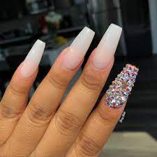 Posted These On My Yt The Other Day15 Off Your Whole Order With My Code Tn15 Crystal Ab Swarovski Lush Nai Shiny Nails Designs Gorgeous Nails Sns Nails Colors