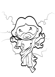 Desenho De Jesus Feliz Para Colorir E Imprimir