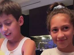 ✨jlo beauty is available now!✨ dsw.com/jlo. J Lo Shares Video Of Her Twins Performing Riptide Together At The Dinner Table Gma