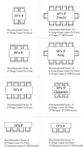 31 Best Table Measurements Images How To Plan Reception