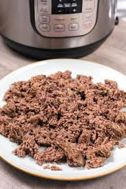 Totally forgot to take ground beef out last night. Frozen Ground Beef In The Instant Pot Simply Happy Foodie