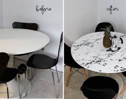 Diy Faux Marble Table Top Home Decor Tips Kitchen Table Makeover Kitchen Table Marble