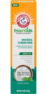 Finally, that makes fluoride irreplaceable in toothpastes. Arm Hammer Essentials Whiten Strengthen Fluoride Toothpaste