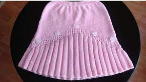 3 Duz 1 Buz Orneginde Cicek Suslemeli Pileli Cocuk Etegi Yapimi 4 5 Yas By Hatice3 Baby Knitting Patterns Bebek Etek Orgu