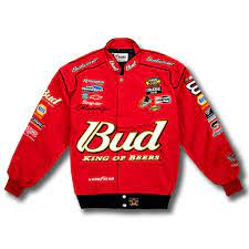 Nascar team and driver jackets. Vintage Dale Earnhardt Jr 8 Nascar Budweiser Racing Jacket New
