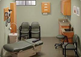 Emr Barrier Free Exam Room Layout Workflow B Medical Office Design Waiting Room Chairs Room Layout
