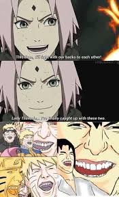 Sakura S Struggle Naruto Funny Naruto Memes Naruto Memes Anime