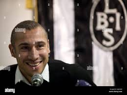 Henrik Larsson Is Seen During A Press Conference In Landskrona South Sweden Former Celtic Barcelona Manchester United Player Larsson Will Become The New Coach Of Swedish Team Landskrona Bois Stock Photo
