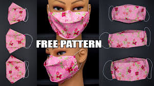 Free face mask sewing pattern that can be cut by hand with my free printable pdf or on a cricut explore or maker with my free svg cut file. Easy Diy Neoprene Face Mask Pattern No Elastic Face Mask Mascarilla De Tela Patrones Youtube