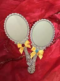 Handheld Beauty And The Beast Mirror Great For Party Favors Or Birthday Gift For Belle Lovers A Little Girls Dream To Have He Beauty And The Beast Beast Etsy