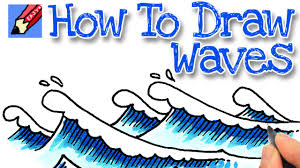 Do you feel like as a 13 year old your only job option is opening a lemonade stand? How To Draw Waves Real Easy Youtube
