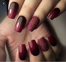 Black And Red Ombre Nails Matte Pin On Stunning Nails