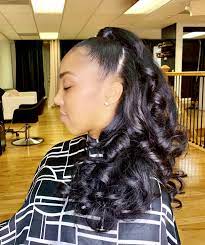 This makes it a good choice for a black lady who desires something that tells her unique story without adding a lot of hassle or expense to daily life. Half Up Half Down Quick Weave Hairstyles Half Up Hair Hair Studio