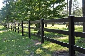Black Split Rail 3 Rail Fence Modern Design Farm Fence Pvc Fence Post And Rail Fence