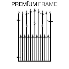 This wood gate is made with cedar pickets and treated lumber frames. Sandringham Wrought Iron Garden Gate Deep Frame Evador