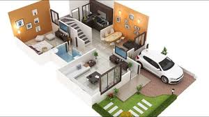 Design and edited in blender open source software. 3 Bedroom Modern Duplex House Interior Exterior Tour 3d Floor Plan Youtube