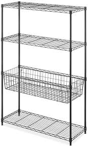 Whitmor Supreme 4 Tier Storage Center Reviews Cleaning Organization Home Macy S Basement Storage Shelves Whitmor Shelving