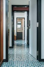 For the floor, to help accent the wall and shower tile, a porcelain based white pinwheel field (image 1), with an inlay of black and white with licensed contractor amy matthews shows how to install tiles in a bathroom shower area and the walls to transform a tired old bathroom into a classic art deco retreat. Muselab Tiles An Apartment In Mumbai With 21st Century Art Deco Sophistication Interior Design Magazine