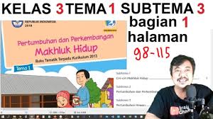 Subtema 1 cara tubuh mengolah udara bersih. Tema1 Kelas 3 Sub Tema 3 Hal 98 115 Pertumbuhan Dan Perkembangan Mahluk Hidup Youtube