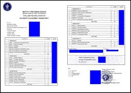 Cara membuat transkrip nilai untuk lamaran pekerjaan. Ijazah Transkrip Versi Bahasa Inggris