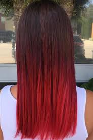 The lighter shades of red hair flatter women and girls whose natural hair color is warm blonde. 63 Best Red Ombre Hair Color Ideas For Long Hair Ombre Hair Hair Color Red Ombre Brown Ombre Hair