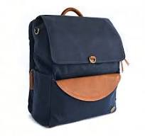 Stylish Blue Canvas Backpack: Momkindness Anytime, Anywhere
