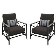 Shop Garden Treasures Set Of 2 Arrowhead Springs Dark Gray Steel Patio Spring Motion Chairs At Lowes Com Patio Glider Glider Chair Patio
