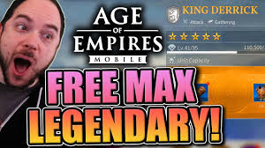 Tricks to 5* Max King Derrick for FREE [use these new player F2P tips!] Age  of Empires Mobile
