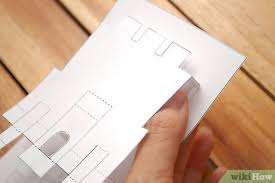 I did score the fold lines first to make folding easier. How To Make A Castle Pop Up Card Robert Sabuda Method