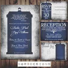 Doctor Who Tardis Wedding Invitation Set Printable By Bgr8designs 25 00 Doctor Who Wedding Wedding Invitation Sets Wedding Invitation Templates
