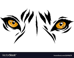 Tiger Eyes Mascot Graphic In Royalty Free Vector Image Ad Mascot Graphic Tiger Eyes Ad Tiger Illustration Tiger Art Tiger Eyes Tattoo
